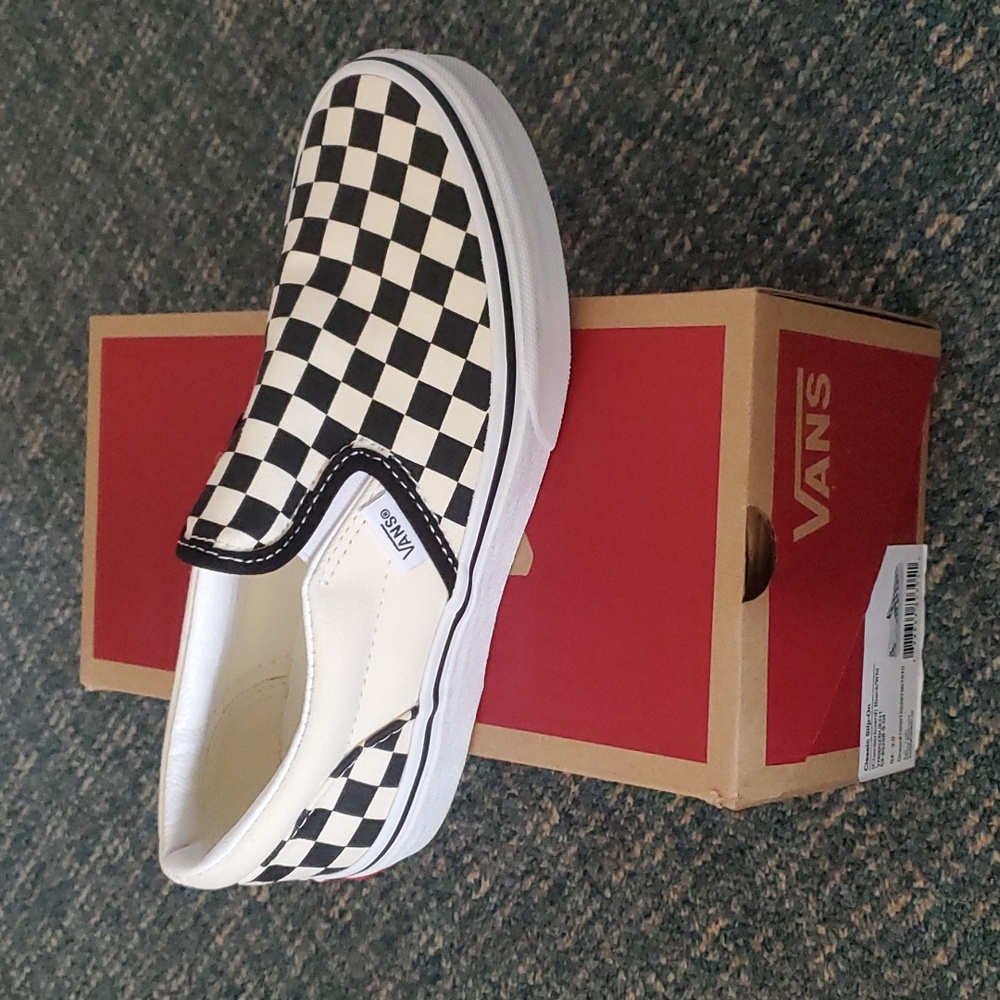 Vans Checkerboard Slip On size 3